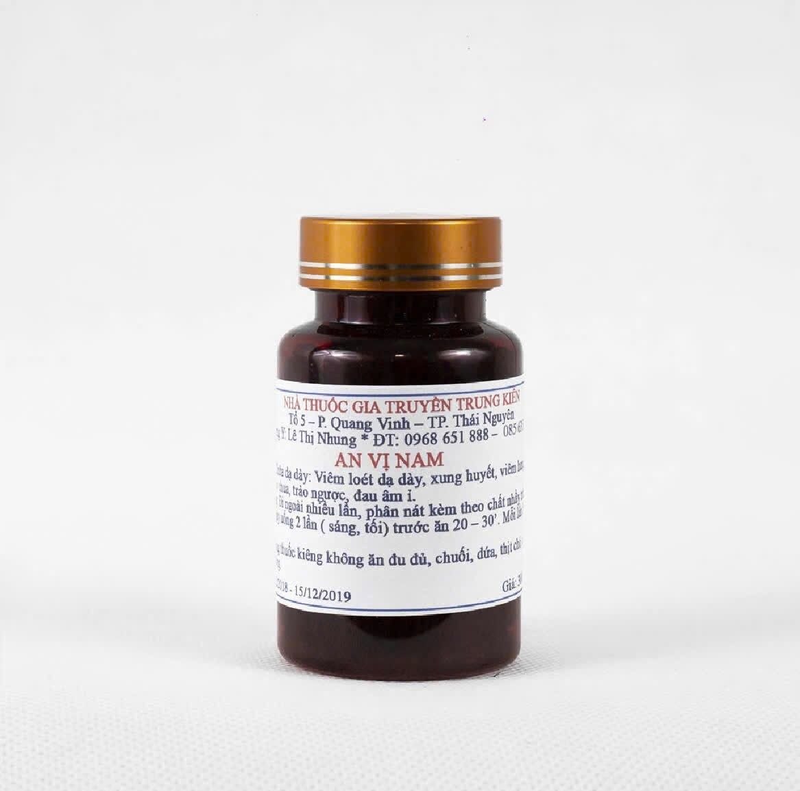 Lọ sản phẩm An Vị Nam của Nhà thuốc gia truyền Trung Kiên